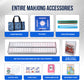 Emerald7 American Mahjong Tile Set with Mat - Premium Quality Melamine Mahjong Set with 166 Scratch-Resistant Tiles, Complete Accessories,