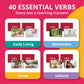 Picture My Picture Verbs ABA Therapy Cards Vol 1, 40 Real Photos, Age 3+