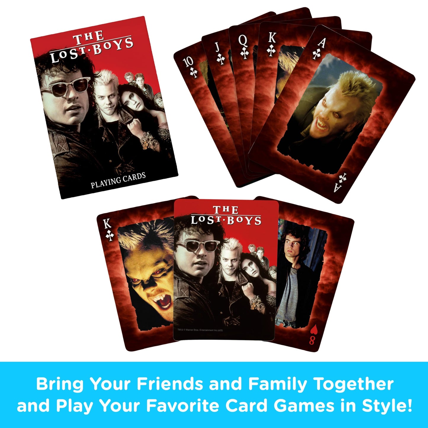 Aquarius The Lost Boys Playing Cards Standard Deck, Vampire Horror Movie Card Game Collectible Gift for Teens and Adults