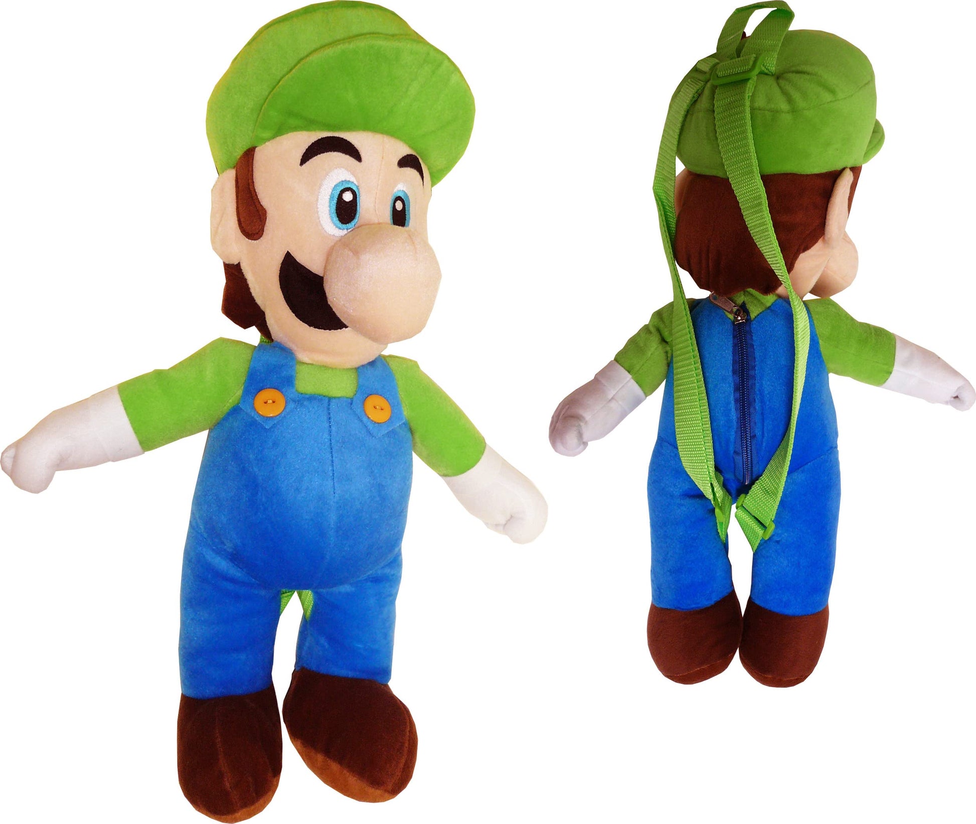 Luigi Plush Backpack - Super Mario Brothers Plush Backpack
