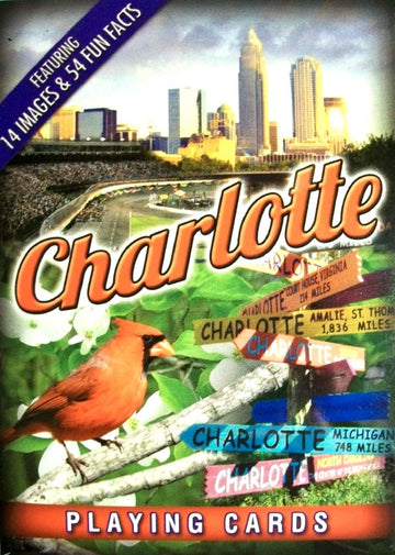 Saddle Mountain Souvenir Charlotte North Carolina Souvenir Playing Cards