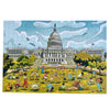 500-Piece Jigsaw Puzzle for Adults - Washington DC Landmarks, United States Capitol - Updated Edition with New Cut, Colorful Nostalgic Puzzle