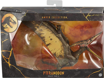 Jurassic World Toys Amber Collection Pteranodon 6-in Dinosaur Action Figure, Movie-Authentic Detail, Movable Joints & Figure Display Stand,