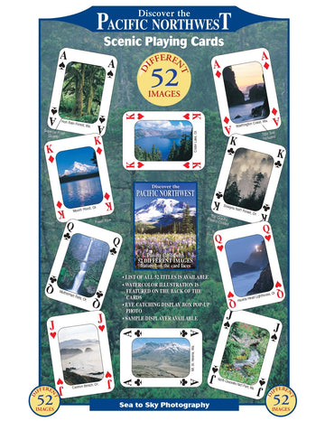 SEA and SKY Discover The Pacific Northwest Playing Cards