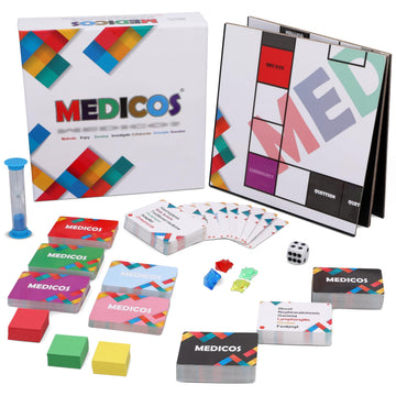 Medicos Medical Board Game for Adults & Students | Healthcare Trivia Anatomy Learning Game | Doctor, Nurse, Med School, Premed & Graduation Gift