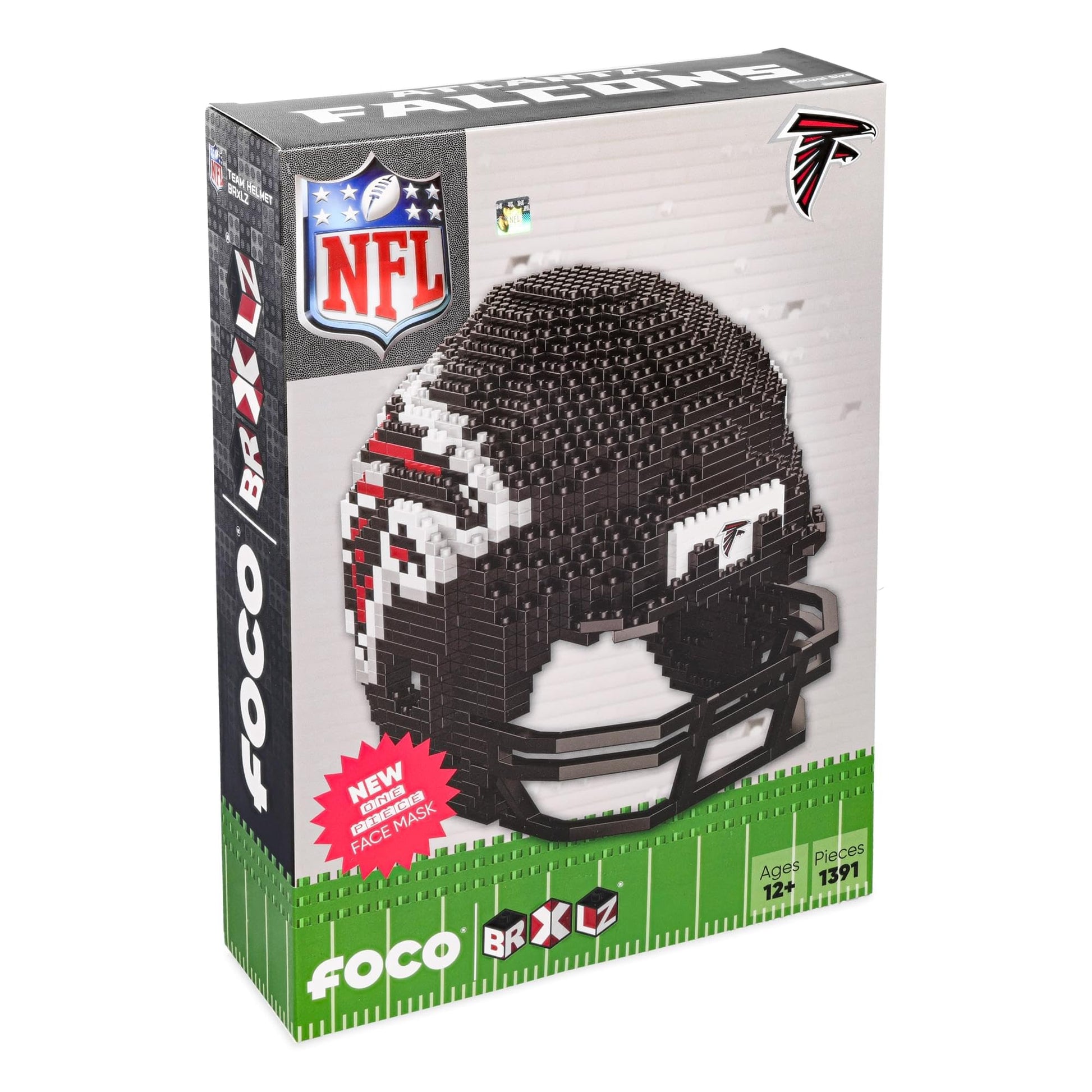 FOCO Chicago Bears NFL 3D BRXLZ Puzzle Replica Helmet Set 1Z