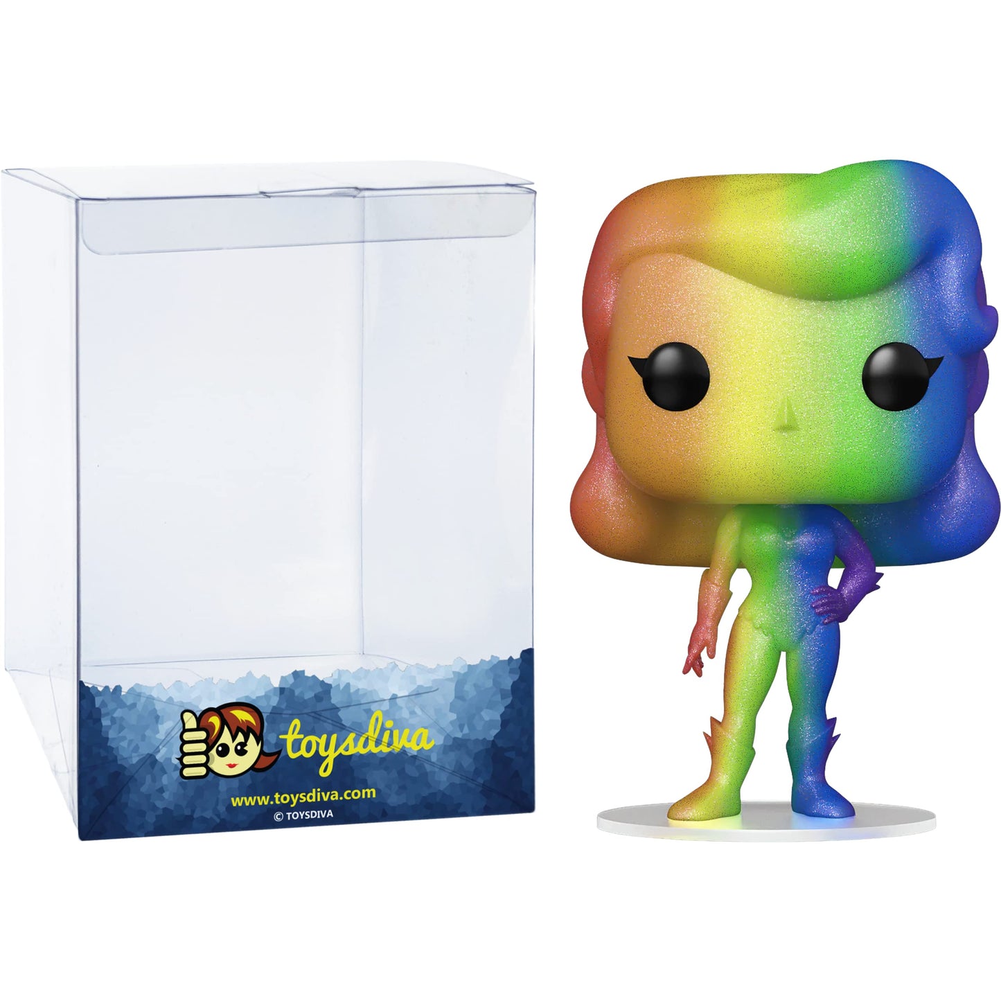 Funko Poison I v y : P o p ! Heroes Vinyl Figurine Bundle with 1 Compatible 'ToysDiva' Graphic Protector (157-65894 - B)