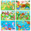 Wooden Jigsaw Puzzles for Kids Ages 3-5 Year Old, 6 Pack 30 Pieces Kids Puzzles Colorful Preschool Educational Learning Toys Present Set for Toddler