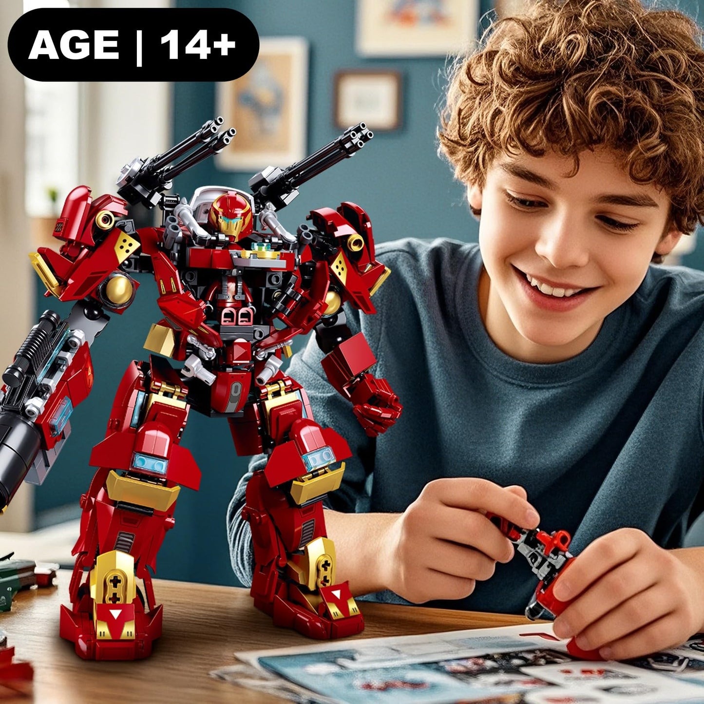 ibrickpark IBLOTIME Mech Robot Building Set, 588 PCS