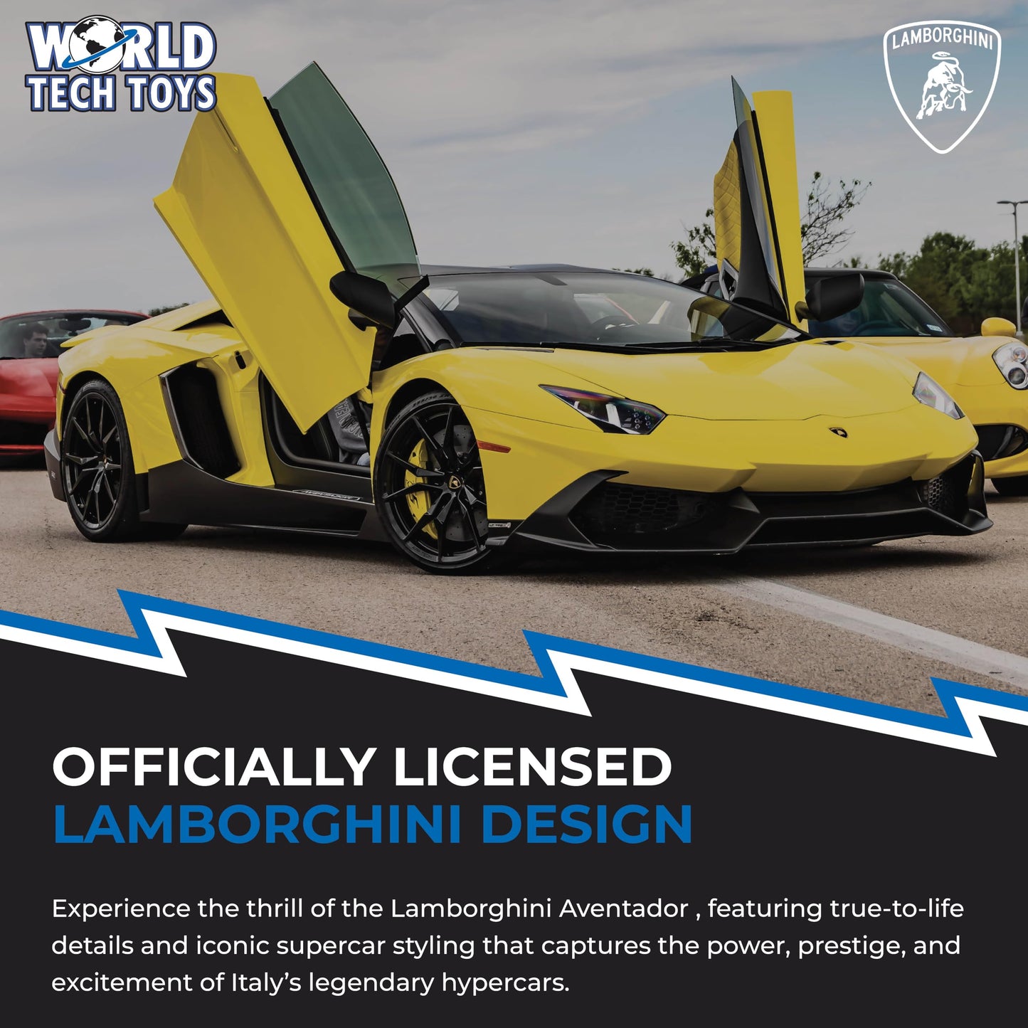 Lamborghini Aventador 1:14 Electric RC Car, Full-Function 2.4GHz, Ages 6+