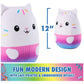 GUND Gabby’s Dollhouse Official Cakey Cat Squishy Plush Toy, Cat Stuffed Animal, Squishy Toys for Ages 1 & Up, White, 12”
