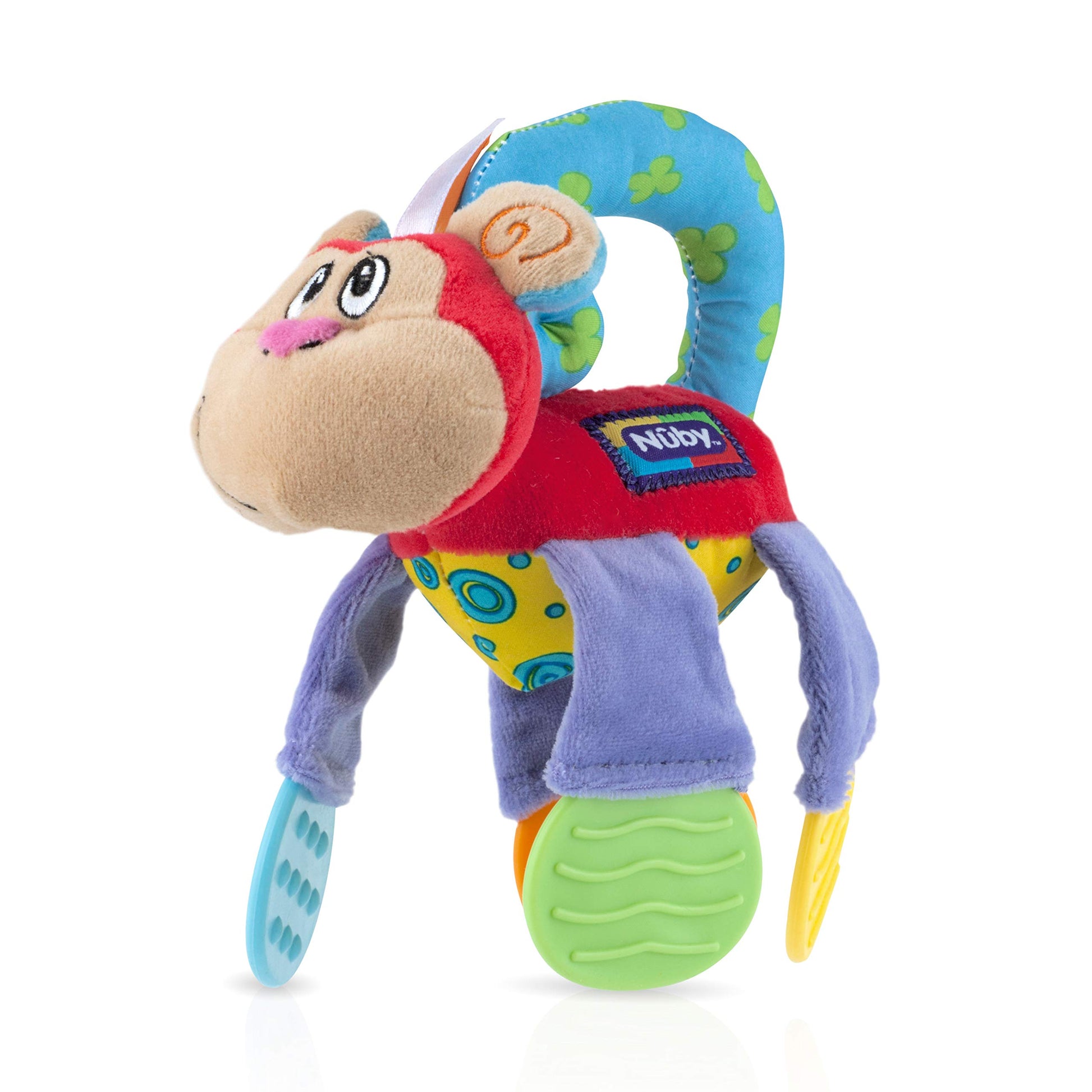 Nuby Floppers Plush Teether - Monkey