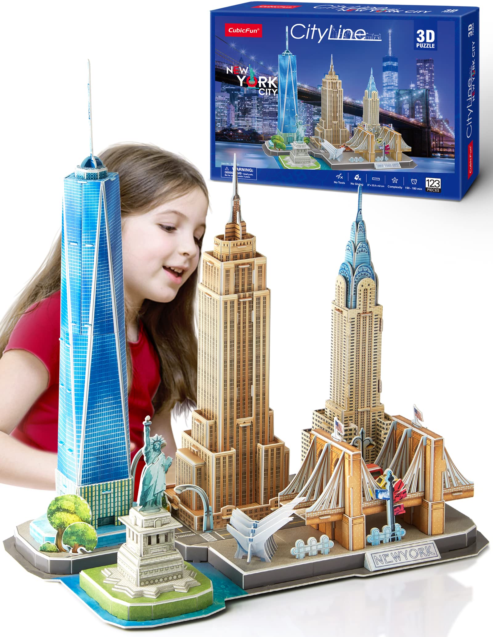 CubicFun 3D Puzzles for Kids Ages 8-10 - New York City