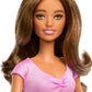 Barbie Fashionistas Doll #228, Blind Barbie Doll Wearing Pink Top and Ruffled Skirt with Cane and Sunglasses in Partnership with the American