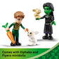 LEGO Wicked Elphaba’s Retreat Building Toy - Elphaba & Fiyero Toy Figures and Playset with Forest Friends - Pretend Play Building Blocks for Kids