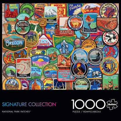 Buffalo Games - National Park Patches - 1000 Piece Jigsaw Puzzle for Adults