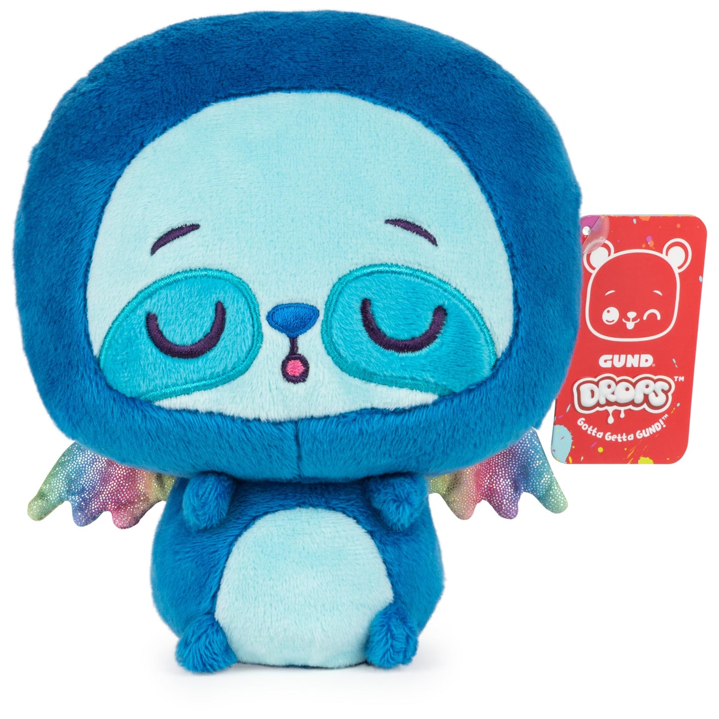 GUND Drops, Carla Claws, Expressive Premium Stuffed Animal Soft Plush Pet, Blue, 6”