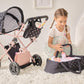 Olivia's Little World Pin Up Foldable Baby Doll Stroller, Classic Style