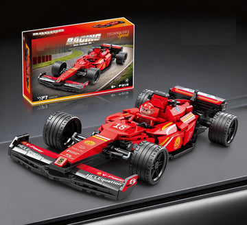 CoPlanaire 300+ PCS Race Car Toy Building Set for Kids, Boys & Girls, Adults Building Car Construction Toy Gift for Birthday, Holiday (Red)