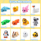 JOYIN 12 Pcs 3D Printed Animals Set, Mini Animals 3D Printed Toys - Cute Articulated Flexible Figurines Fidget Toys for Party Favors Birthday Gifts