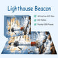 Puzzles for Adults 1000 Pieces, Lighthouse Jigsaw Puzzles - Lighthouse Beacon, Impossible Christian Bible Puzzle for Seniors Families,27.56x19.69