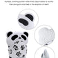Giftty Baby Teething Mitten Panda Hand Teether Soothing Glove Wearable Teething Toy with Crinkle Sound, Multi Textured for Infants 3-12M (1 Pair)
