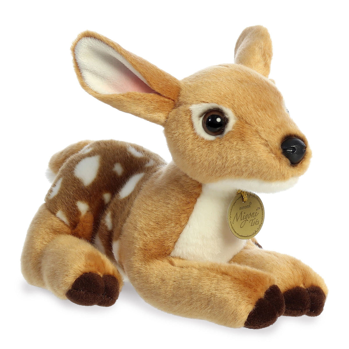 Aurora® Adorable Miyoni® Tots Fawn Stuffed Animal - Lifelike Details Make a Cherished Companion - Perfect for Decorating Bedrooms or Classrooms