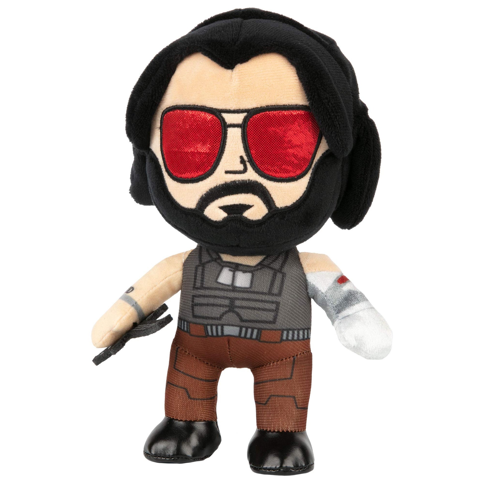JINX Cyberpunk 2077 M8Z Johnny Silverhand Plush Stuffed Toy, Multi-Colored, 8.75" Tall