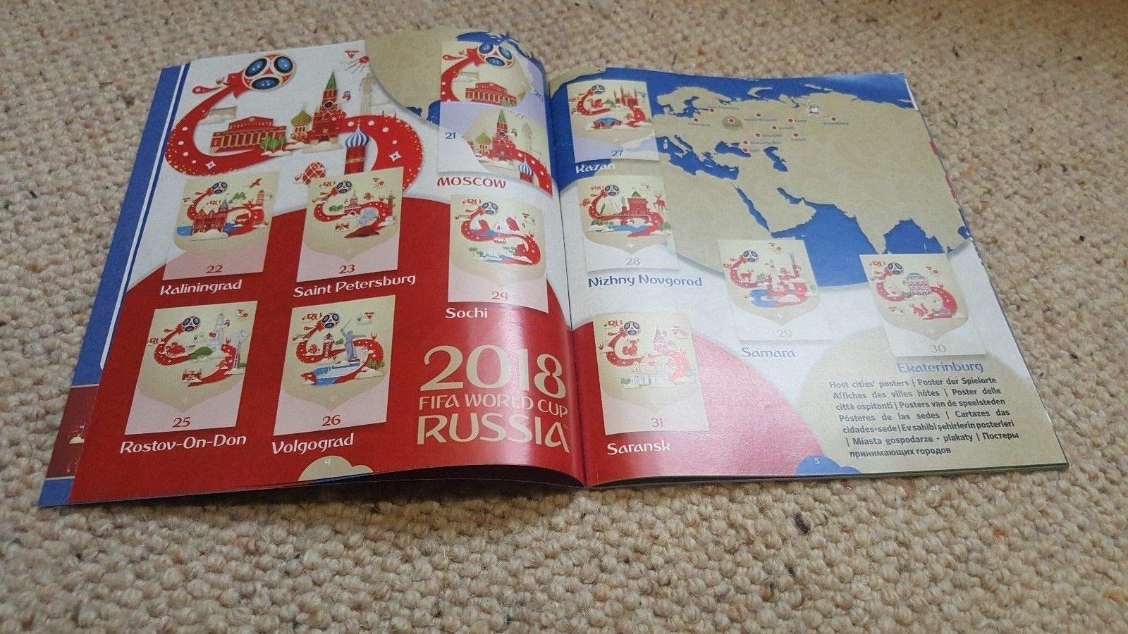 Panini FIFA World Cup 2018 Collectible Stickers Scrapbook