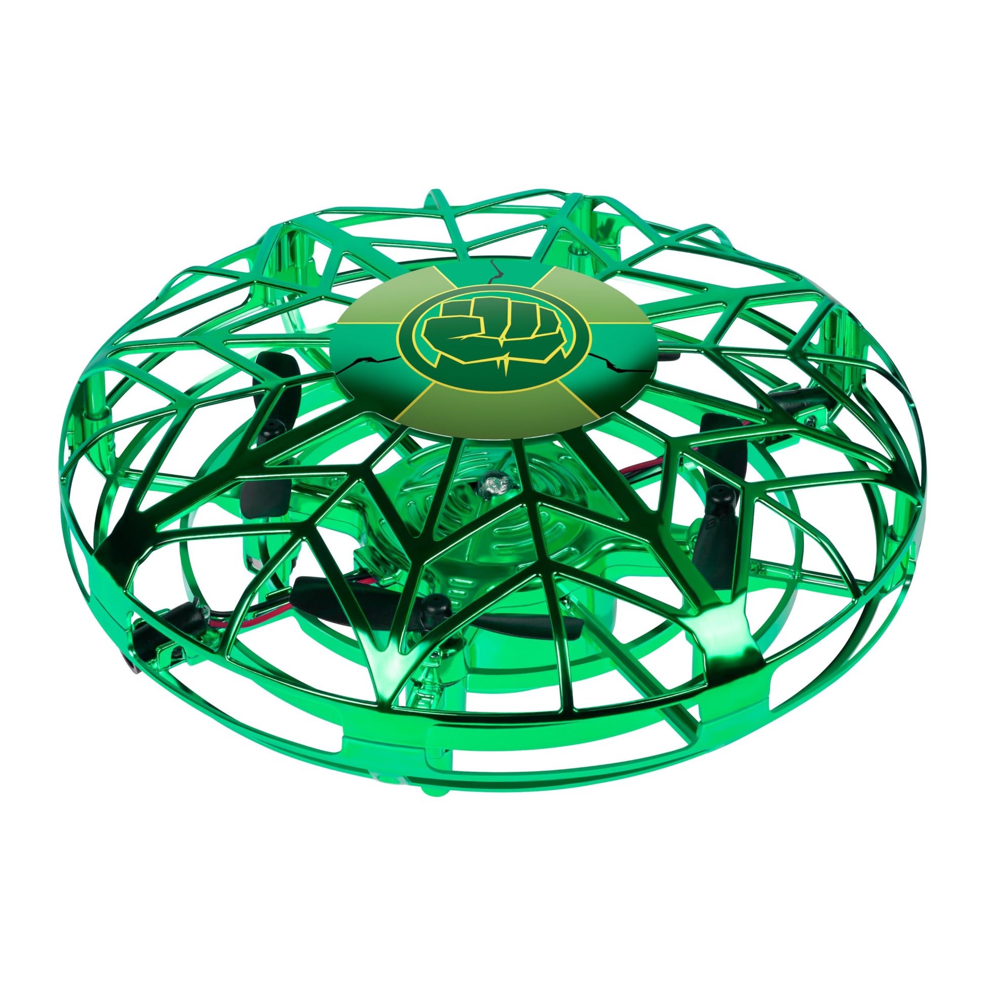 World Tech Toys Marvel Hulk Flying Toy - Motion Sensing UFO Toy with USB Charging - Marvel Licensed - Indoor/Outdoor Drone for Kids Ages 6+