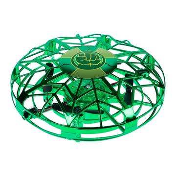 World Tech Toys Marvel Hulk Flying Toy - Motion Sensing UFO Toy with USB Charging - Marvel Licensed - Indoor/Outdoor Drone for Kids Ages 6+