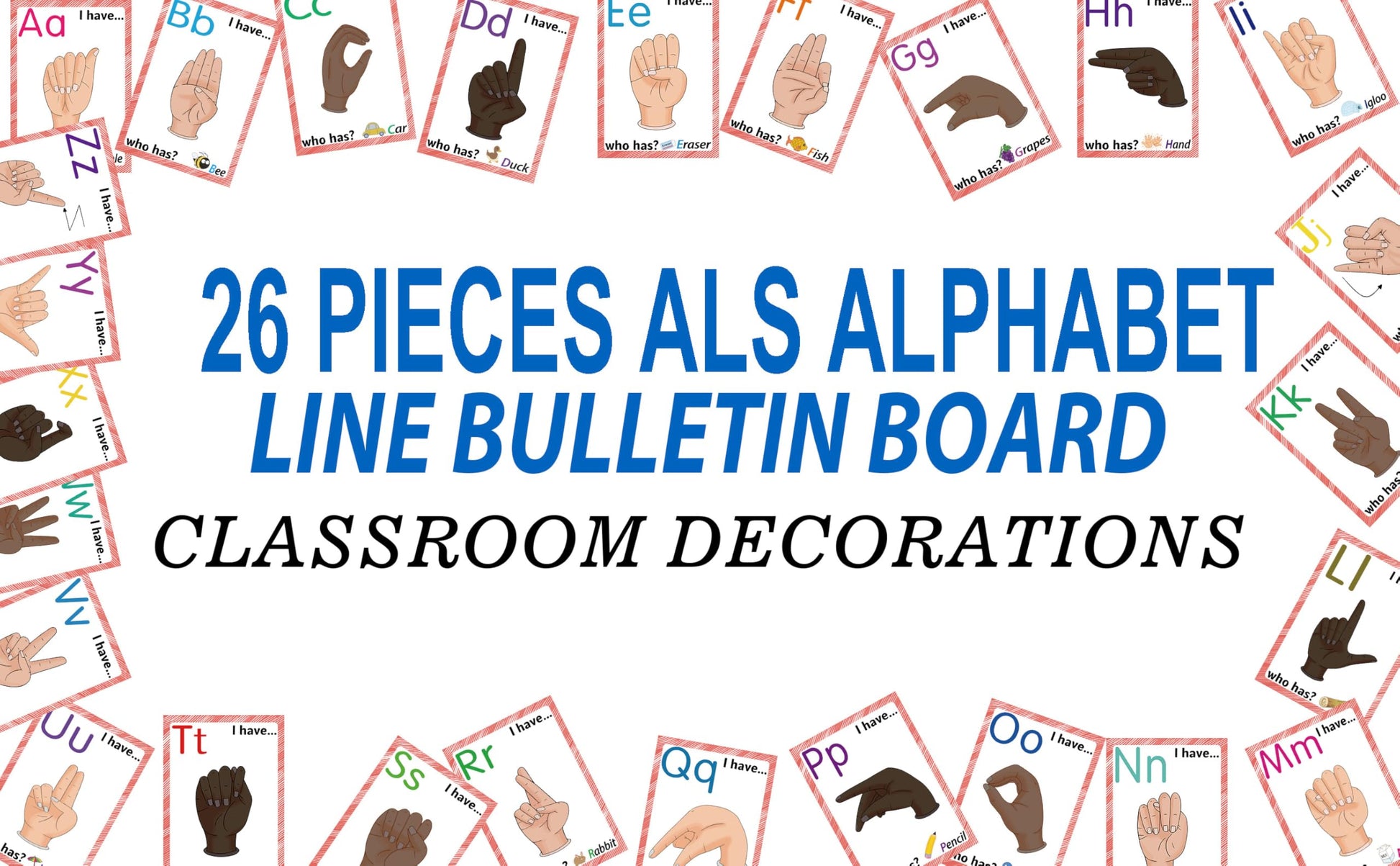 ASL Flash Cards for Kids&Teachers, 36 American Sign Language Learning Kit with Gestures,Alphabet,Numbers,Sight Words,Montessori ASL Bundle