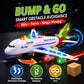 Toysery Airbus A380 Bump and Go Airplane Toy, Lights & Sounds, Ages 3-12
