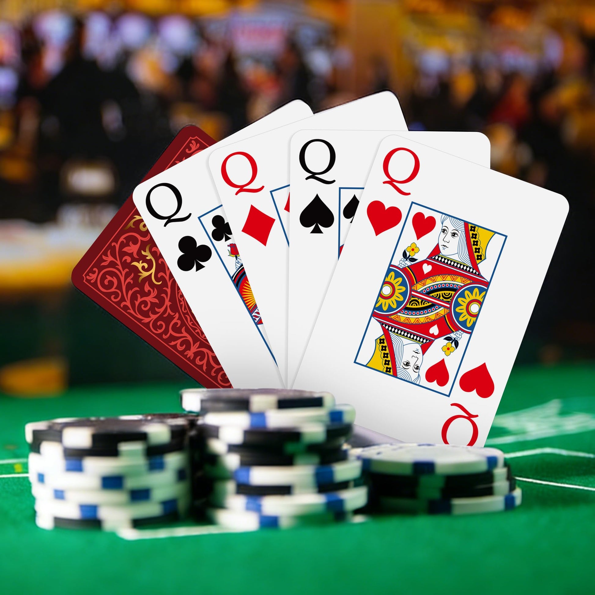 Playing Cards 6 Pack, 6 Decks of Cards, Playing Cards Bulk, Large Print Playing Card for Family Game