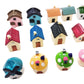 Anrher 30pcs Mini House Resin Decoration Sets for Doll House Pretend Game Toys DIY Garden Birthday Party