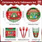 Christmas Plates and Napkins Set, Holiday Paper Plate and Napkin Sets, Ugly Sweater Paper Plates Napkins Cups Forks for Christmas Holiday Ugly Sweater