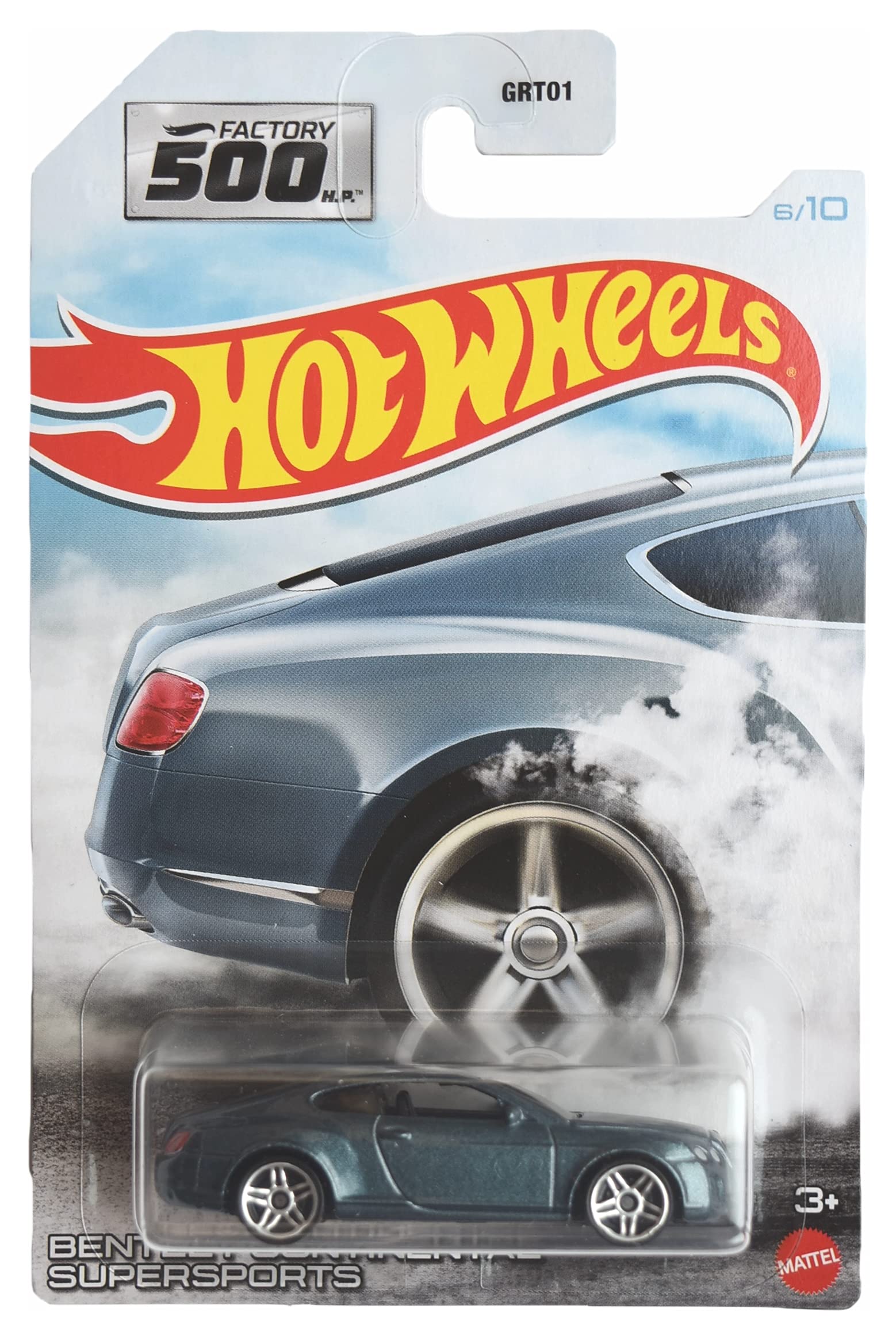 Hot Wheels Bentley Continental Supersports, [steel blue] Factory 500 6/10