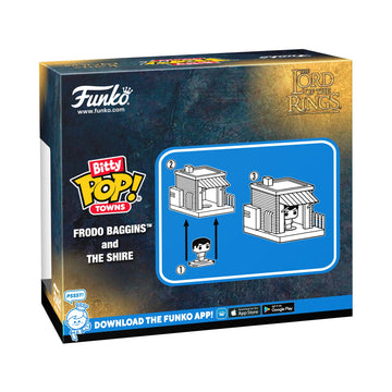 Funko Bitty Pop! Town: Lord of the Rings - Frodo Baggins with the Ring and the Shire - Collectable Vinyl Figure - Gift Idea - Official Merchandise