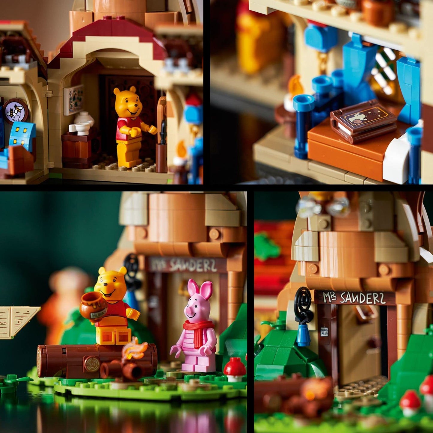 LEGO Ideas Disney Winnie The Pooh 21326 Building Set - Home Décor Collectible Gift with Piglet Minifigure and Eeyore Figure, Pooh Bear House Opens for