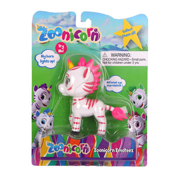 Zoonicorn Emoteez - Aliel Pink Unicorn - Light up Horn Toy Figure