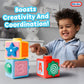 Lollipop Cozy Coupe Baby Stacking Blocks - Colorful Toddler Toy for Sensory Play - Ideal Baby Toys for 6 Months to 1 Year Old Boys and Girls - Fun