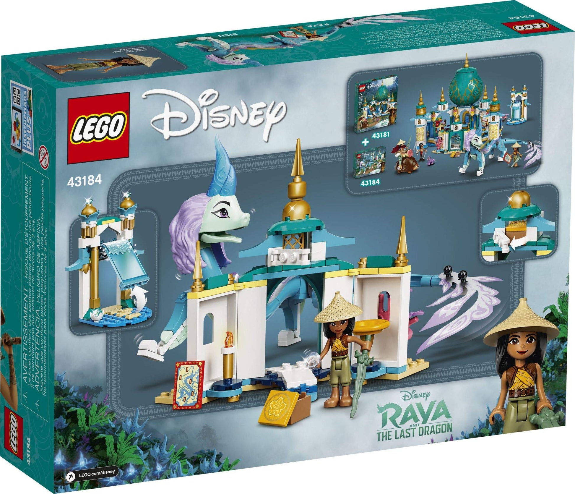 LEGO Disney Raya and Sisu Dragon 43184; A Unique Toy and Building Kit; Best for Kids Who Like Stories with Dragons and Adventuring with Strong Disney