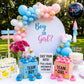 Deekin 24 Pieces Pink Blue Gender Reveal Rubber Ducks in Bulk Mini Ducky Bath Toys Small Ducks for Baby Shower Gender Reveal Party Favor