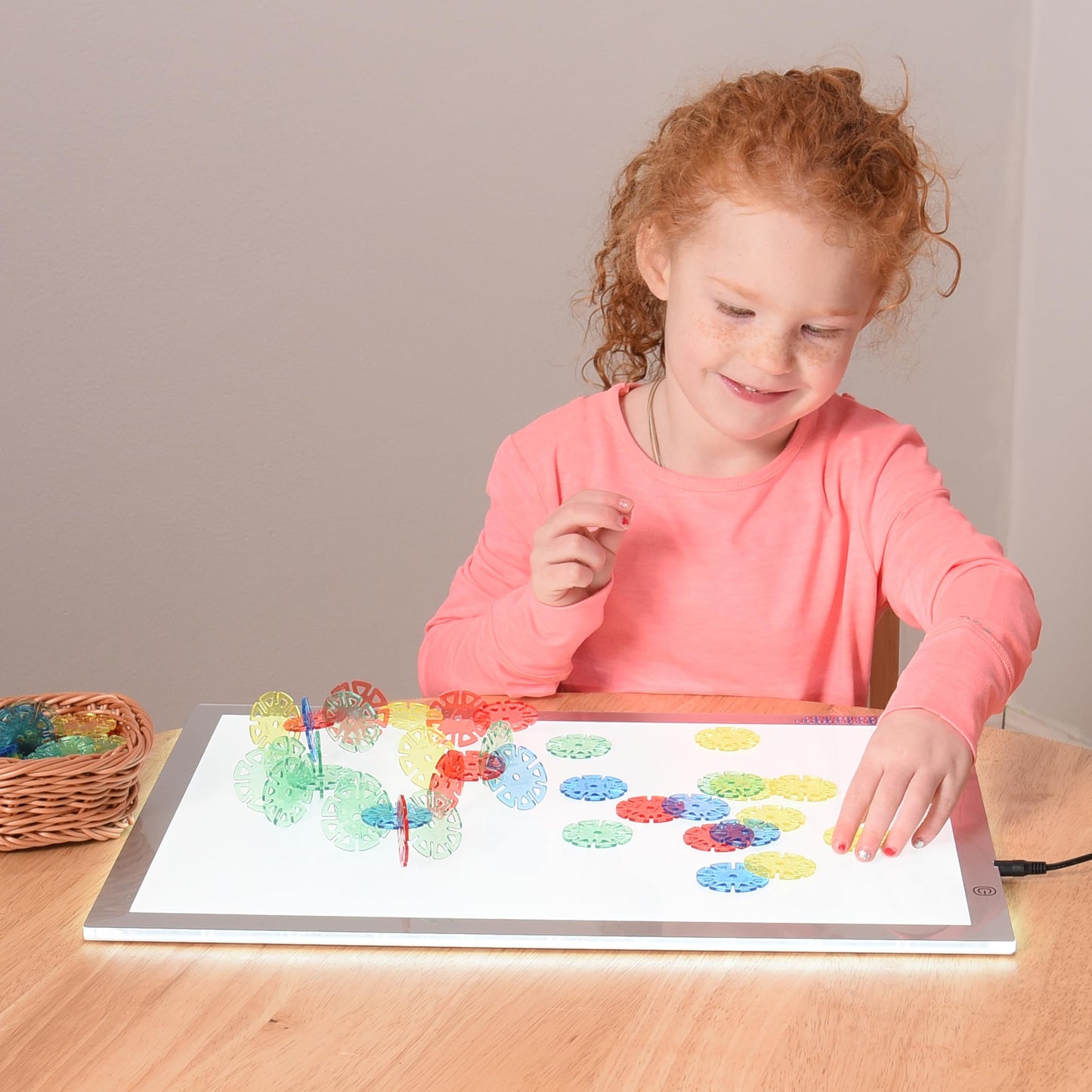 Constructive Playthings Toys Crystal Building Chips Set for Kids, Set of 300