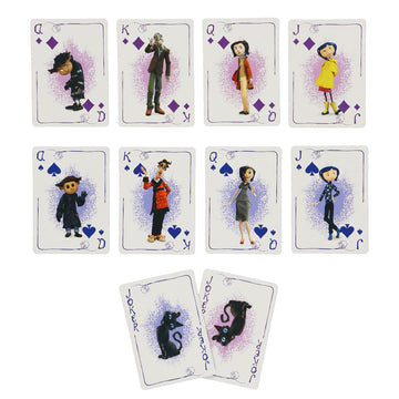 JUST FUNKY Coraline Movie Portal 52-Card Deck Playing Cards Character Artwork Single Standard for Solitaire Card Games