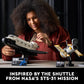 LEGO Icons NASA Space Shuttle Discovery 10283 Model Building Set - Spaceship Collection with Hubble Telescope, Detailed Display for Home or Office