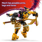 LEGO NINJAGO Arin’s Spinjitzu Battle Mech Building Toy - Ninja Building Set for Kids, Ages 7+ - with Arin, Baby Ryu, & Villain Minifigures - Gift Idea