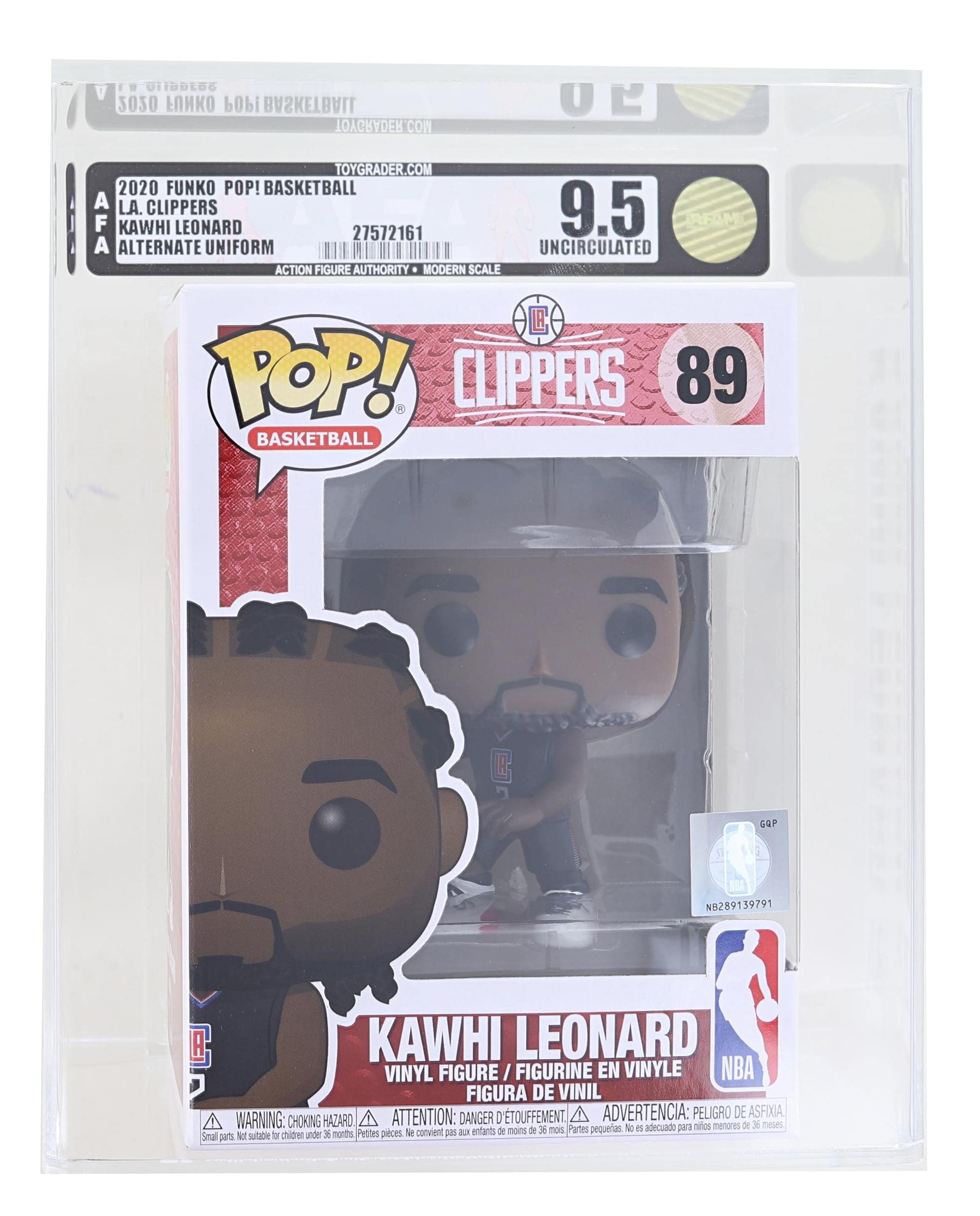 Funko LA Clippers NBA POP Vinyl Figure | Kawhi Leonard (Alternate) Graded AFA 9.5