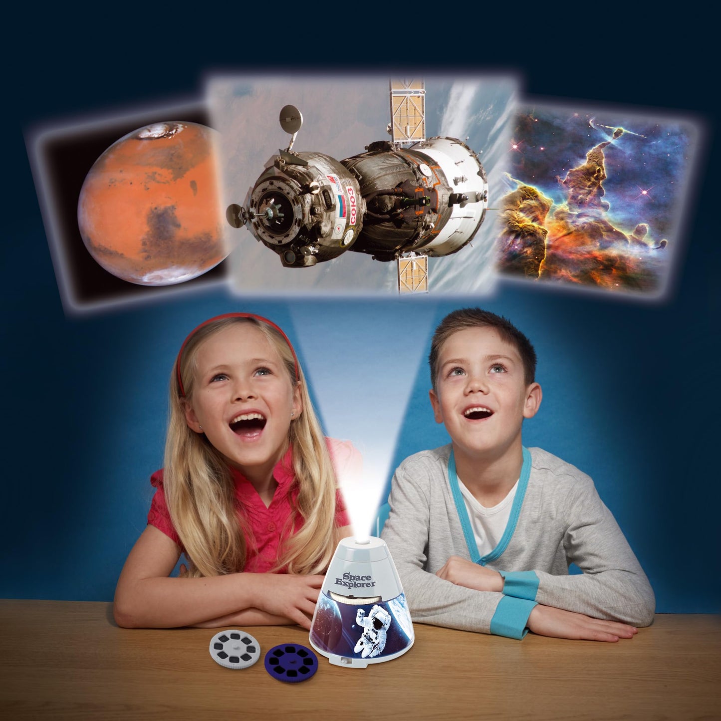 Brainstorm Toys: Space Explorer Room Projector - 24 NASA & Hubble Spacecraft Images, Nebula Nightlight, Kids Ages 6+