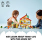 LEGO DUPLO Town 3 in 1 Family House 10994 Educational STEM Building Toy Set for Toddlers Ages 3 and Up, for Kids, Car Toy and 3 Floor House Lets The